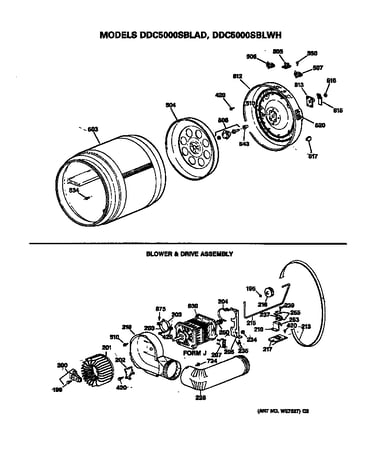 Blower & drive assembly