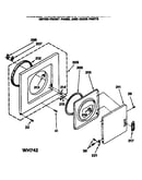 Dryer front panel and door parts