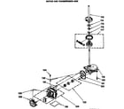 GE WSM2420SAZAA motor and transmission asm diagram