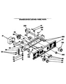 Washer/dryer control panel parts