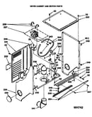 Dryer cabinet and motor parts