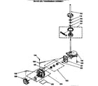 GE WSM2480SAZWW motor and transmission assembly diagram