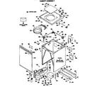 GE WWC8000SAL cabinet assembly diagram