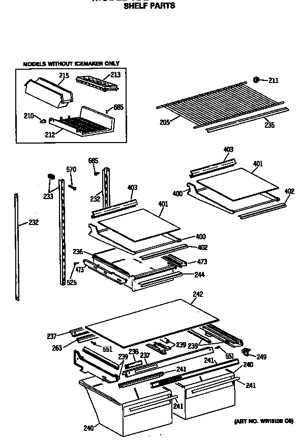 Shelf parts
