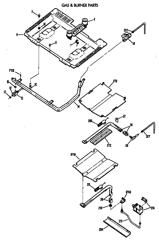 Gas & burner parts