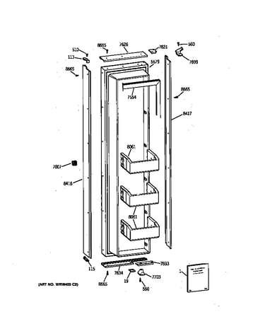 Freezer door