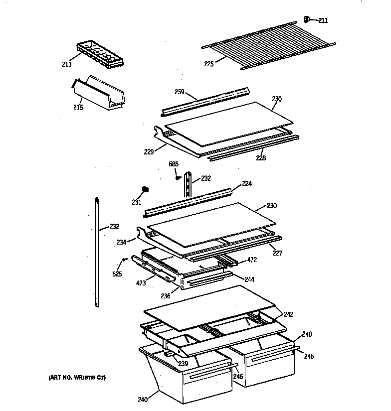 Shelf parts