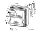 Hotpoint CTX18CIBQRWW fresh food door diagram