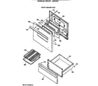 GE JBS16V2 door & drawer parts diagram