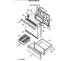 GE JBS18GV3 door & drawer parts diagram