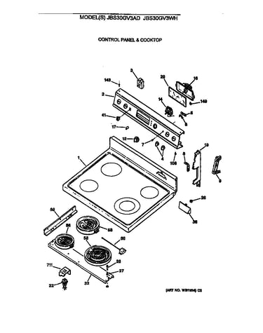 Control panel & cooktop