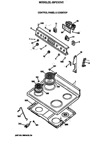 Control panel & cooktop