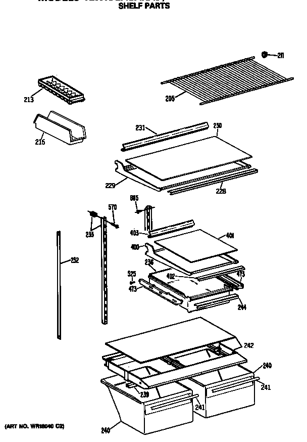 Shelf parts