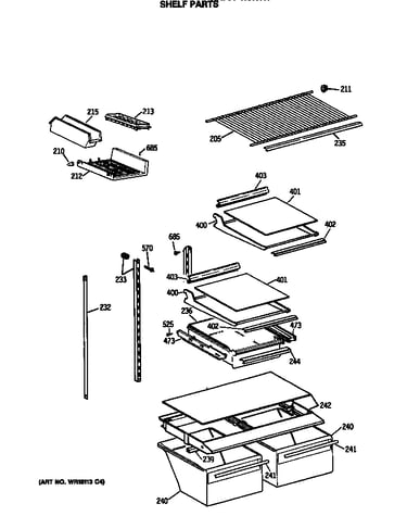 Shelf parts