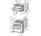 GE TBX18KFBR doors diagram