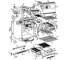 GE TBX18DGBR cabinet diagram