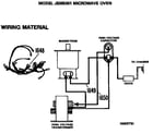 GE JEM5001 microwave oven diagram