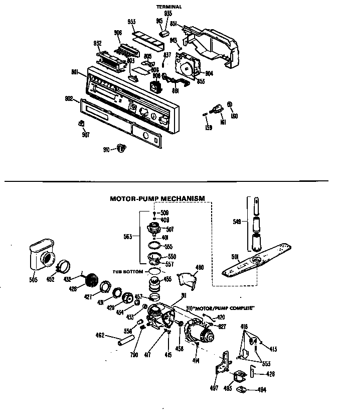MOTOR-PUMP MECHANISM