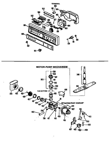 Motor-pump mechanism