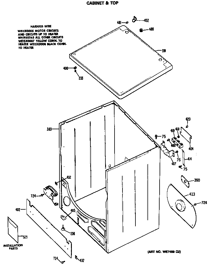Cabinet & top
