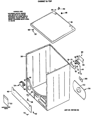 Cabinet & top