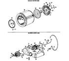 GE DDE7208MXL drum & heater asm. diagram