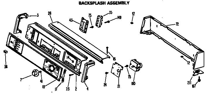 Backsplash assembly