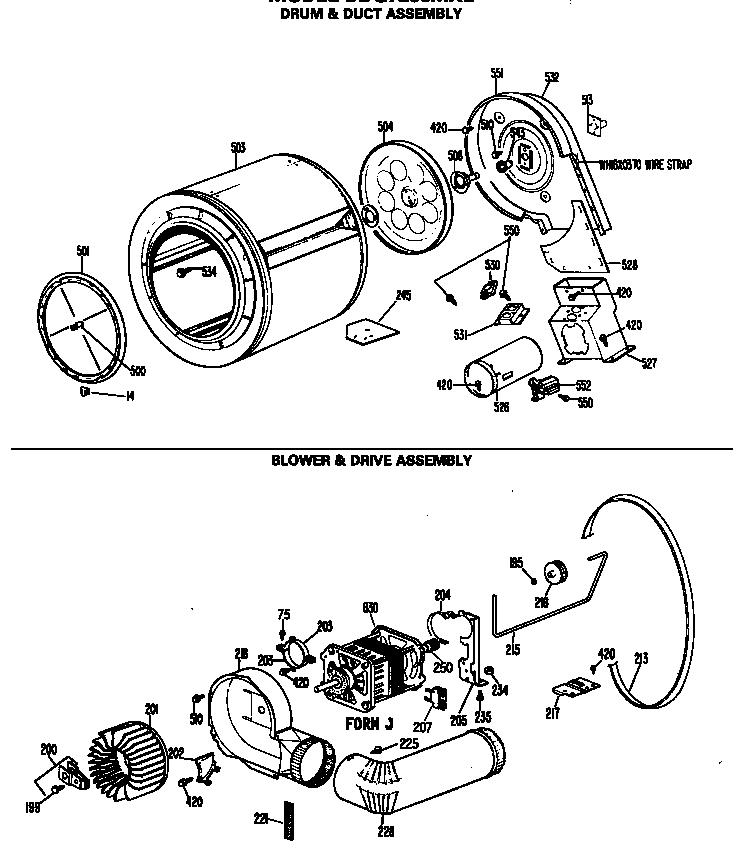Drum & duct assembly
