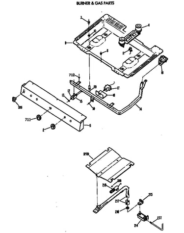 Burner & gas parts