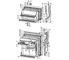 GE TBF22ZCCR doors diagram