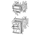 GE TBF17DCCR doors diagram