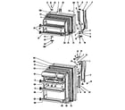 GE TBX18PGCR doors diagram