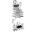 GE TBX18PGCR shelves diagram