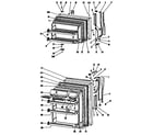 GE TBX20KGCR doors diagram