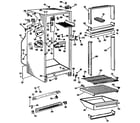 GE TBFP16SJCL cabinet diagram