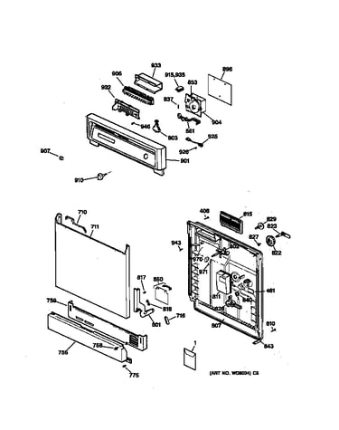 Escutcheon & door assembly