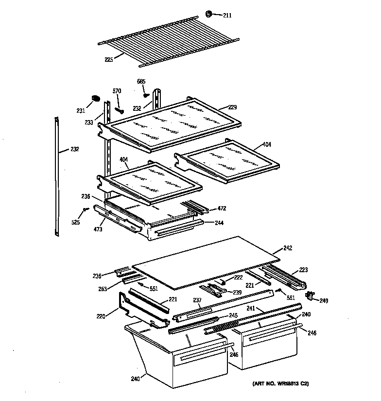 Shelf parts