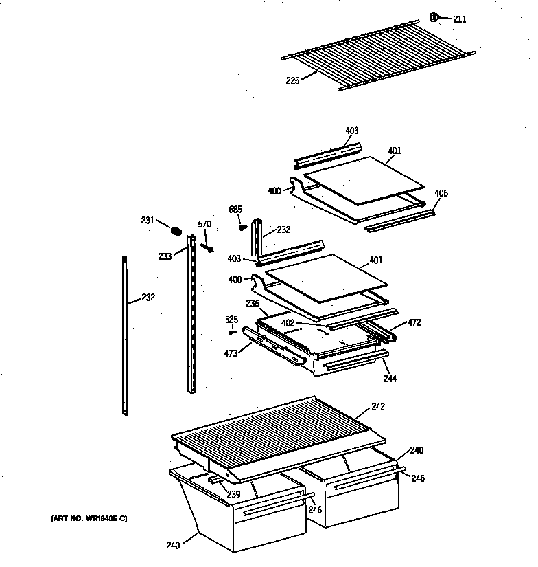 Shelf parts