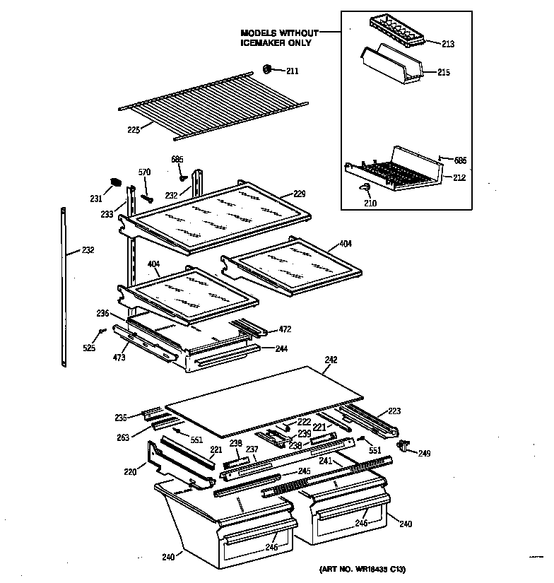 Shelf parts
