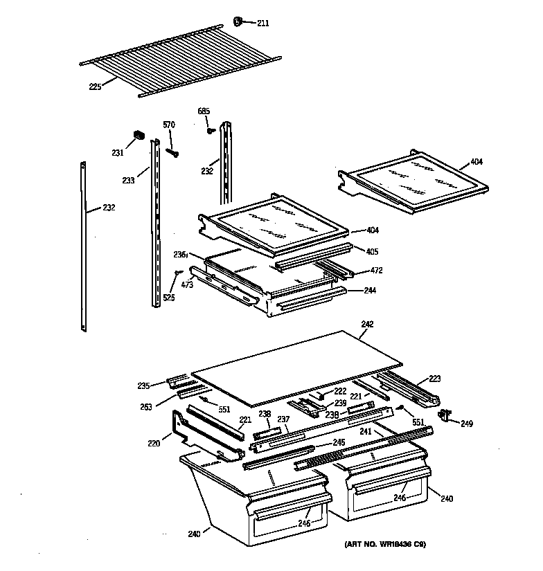 Shelf parts