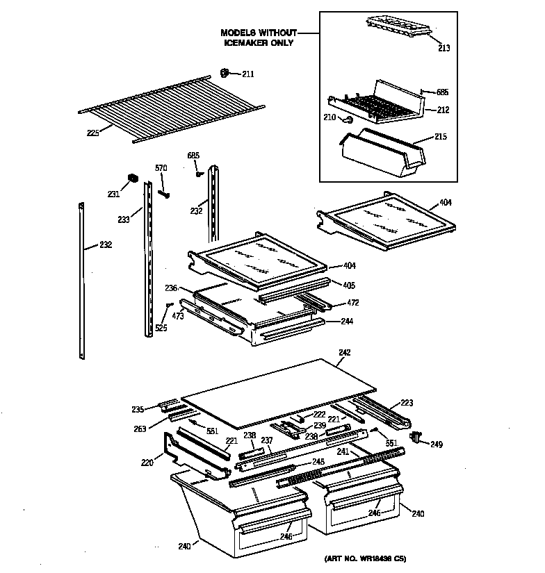 Shelf parts