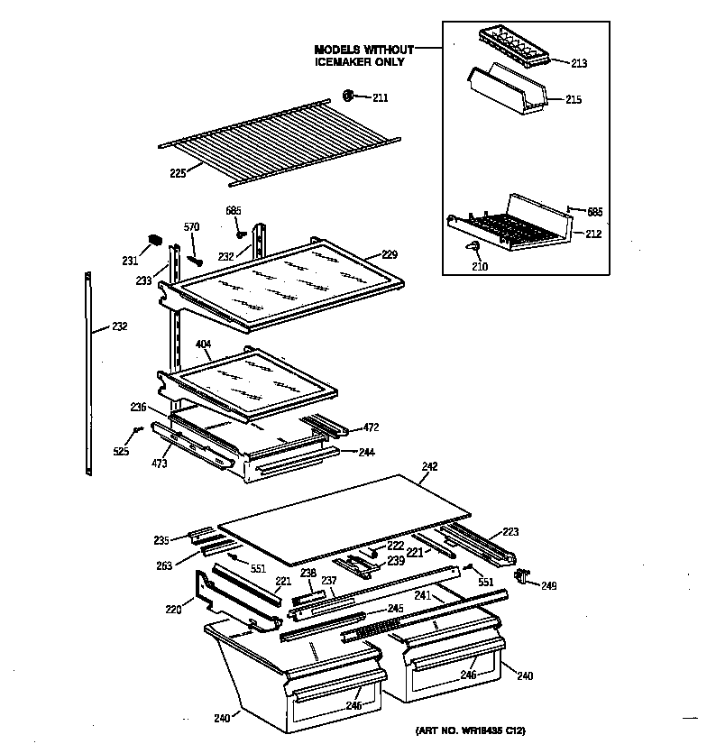 Shelf parts