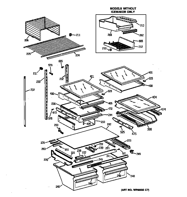 Shelf parts