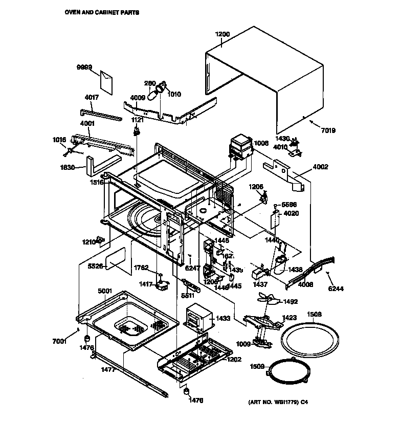 Bottom plate & internal parts