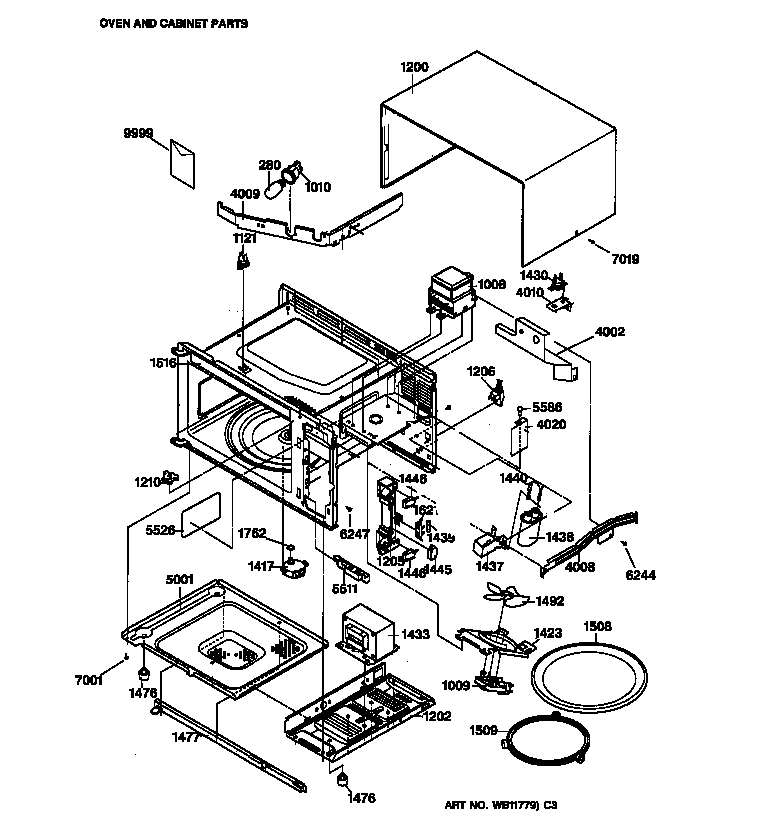 Bottom plate & internal parts