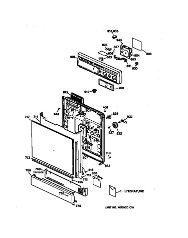 Escutcheon & door assembly