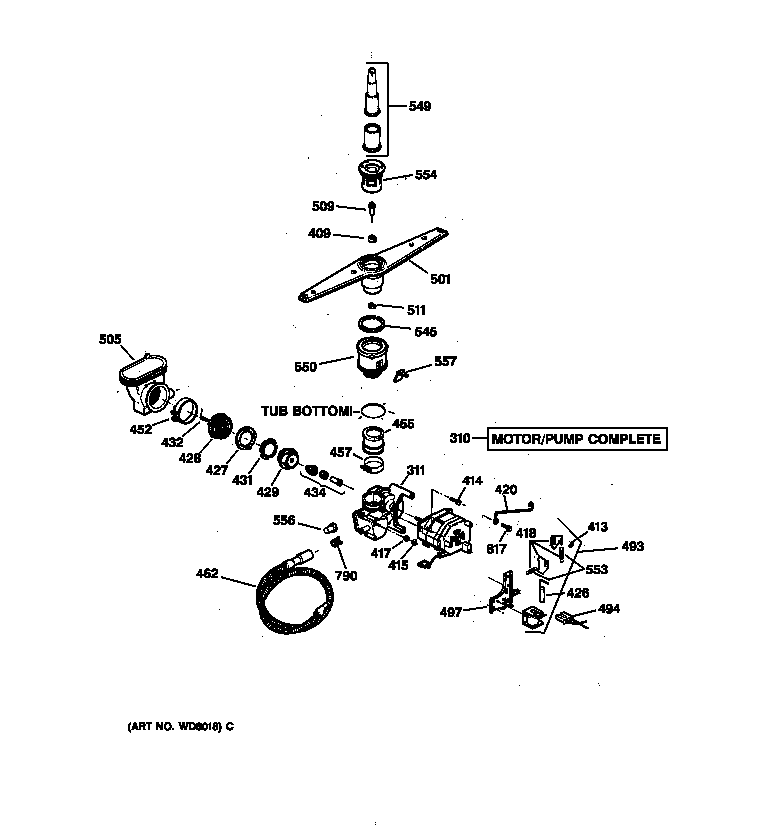Motor-pump mechanism