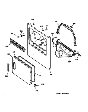 Front panel & door