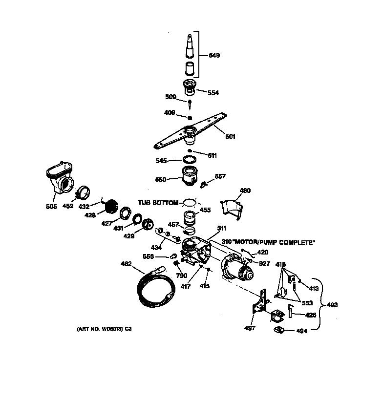 Motor-pump mechanism