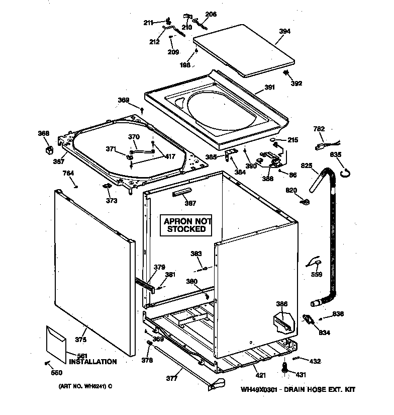 Cabinet, cover & front panel
